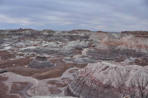 O deserto colorido do Petrified Forest National Park, no Arizona - Estados Unidos